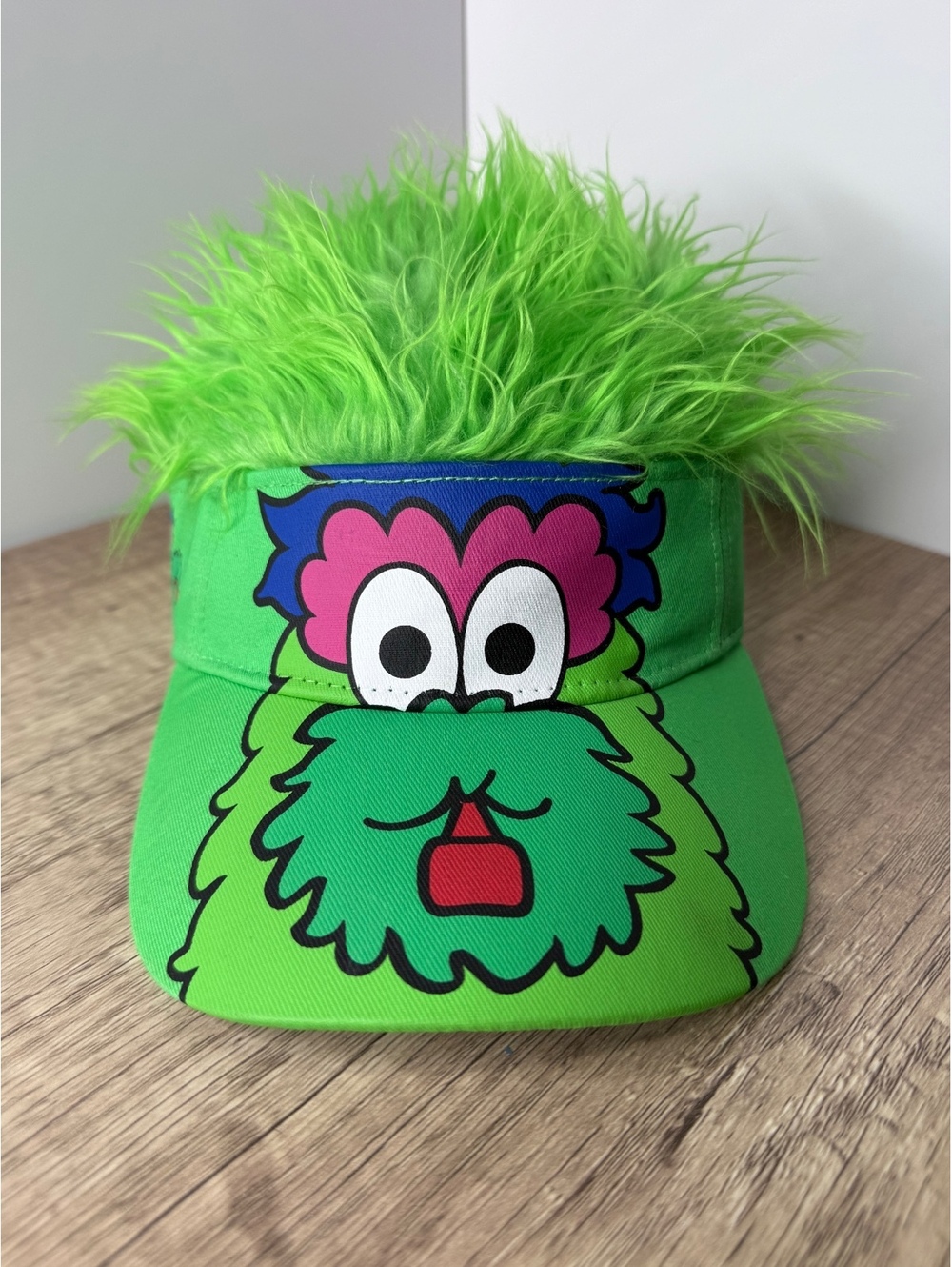 Phillies Phillie Phanatic Flair Hair Visor 2016 Birthday Giveaway SGA